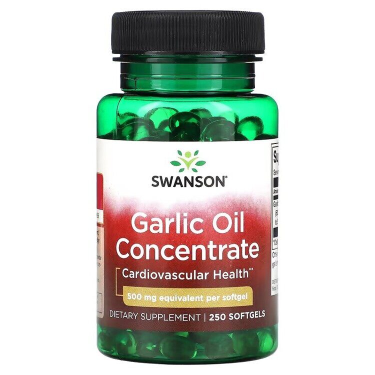 Garlic Oil Concentrate 500 mg 250 Softgels