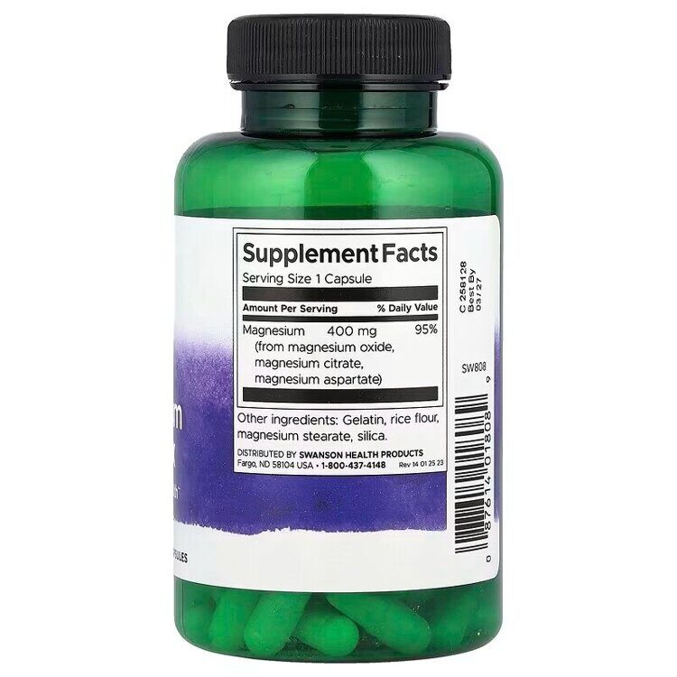 Triple Magnesium Complex 400 mg 100 capsules