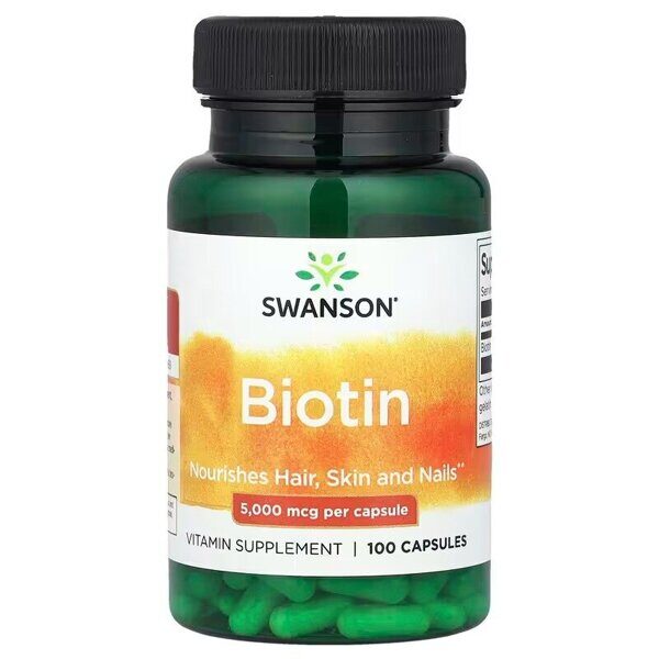 Biotin 5000 mcg 100 capsules